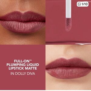 New! Buxom Full-On Plumping Liquid Lipstick Matte - Dolly Diva